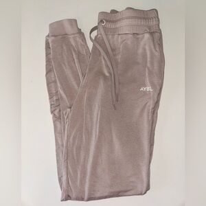 AYBL women’s dusty pink joggers zipper pocket elastic waist size MEDIUM‎